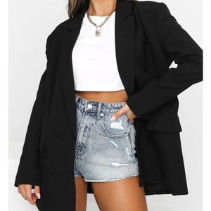WHITE FOX chain reaction oversized blazer